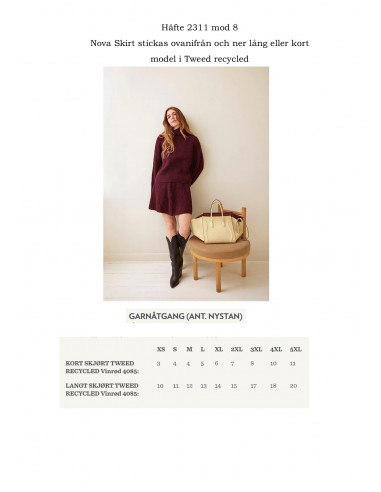 Mönsterhäfte 2311 DIY Dam Svensk Text