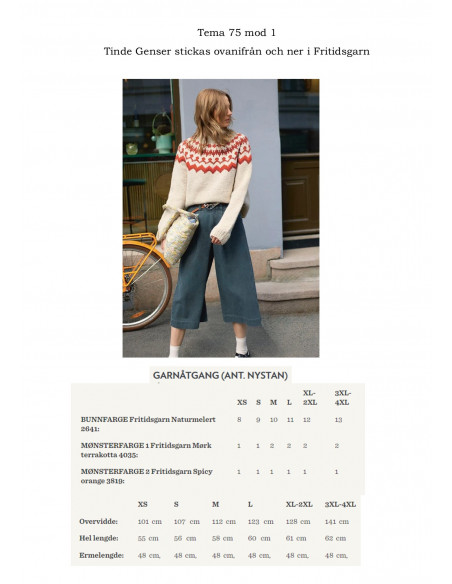 Tema 75 Norska Ikoner Dam Norsk textdel