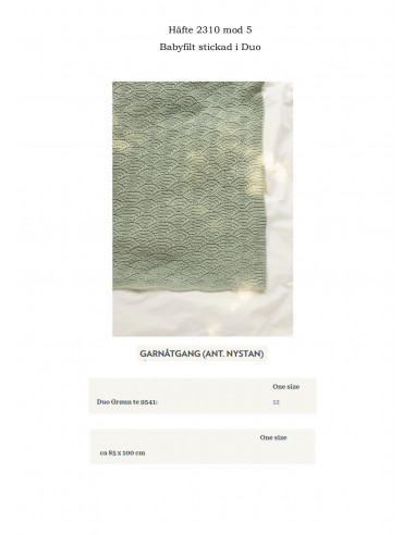 Mönsterhäfte 2310 Myk Start Svensk Text