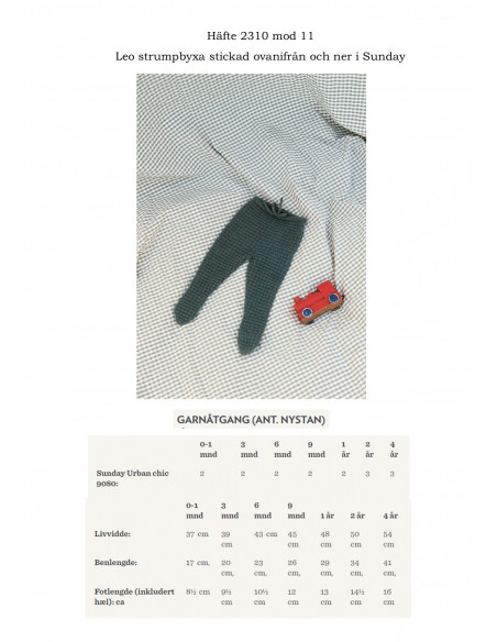 Mönsterhäfte 2310 Myk Start Svensk Text