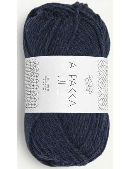 Alpakka Ull 6081 Midnattsblå