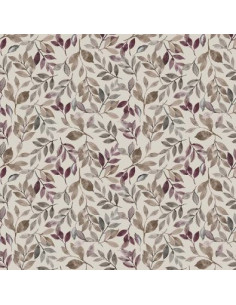 Gardintyg löv linne/vin