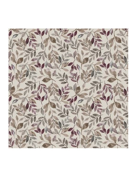 Gardintyg löv linne/vin