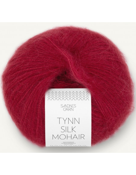 Tynn Silk Mohair 4236 Djup Röd