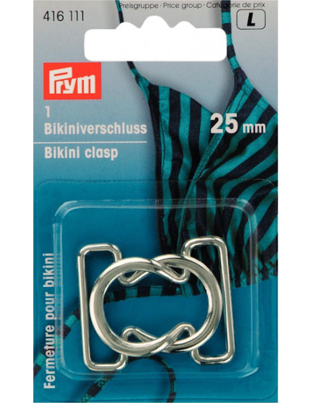 Bikinispänne silver 25mm