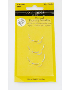 John James Böjda Tapeserinålar 3st st 20-24