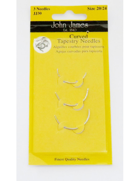 John James Böjda Tapeserinålar 3st st 20-24
