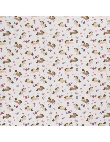 Jersey med Hästar Ljusgrå