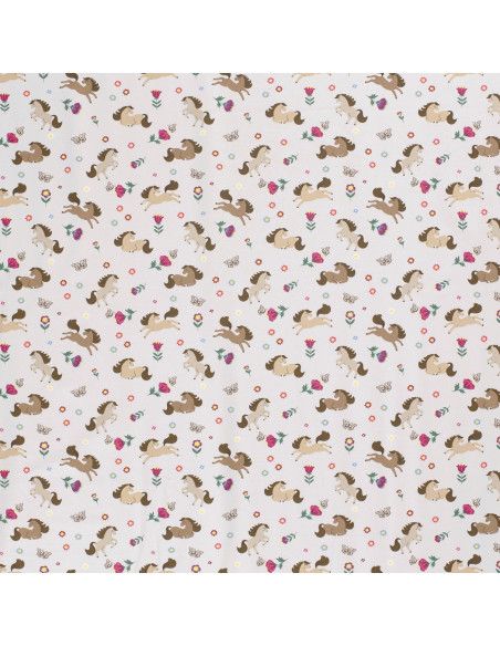 Jersey med Hästar Ljusgrå