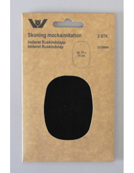 Ärmlappar mocka imitation 12 Svart