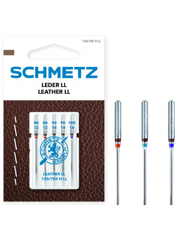 Schmetz läder/skinn 130/705 H LL 80-100 5-pack
