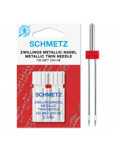Schmetz tvillingnål metallic 2,5/80