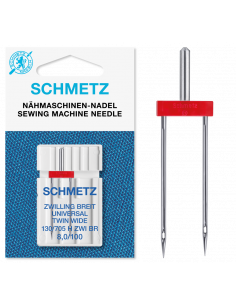 Schmetz tvillingnål universal 130/705 H, HAx1 ZWI 8,0mm/100