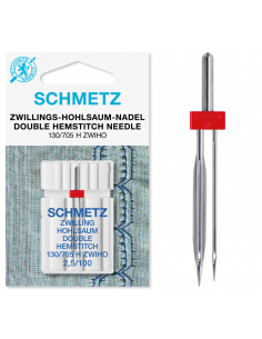 Schmetz tvillingnål hålsöm WING 2,5/100