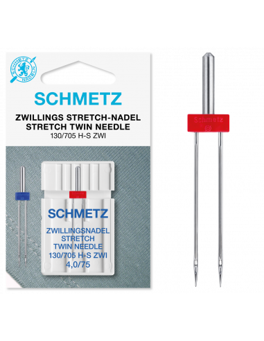 Schmetz Tvillingnål Stretch 4,0/75 1-pack