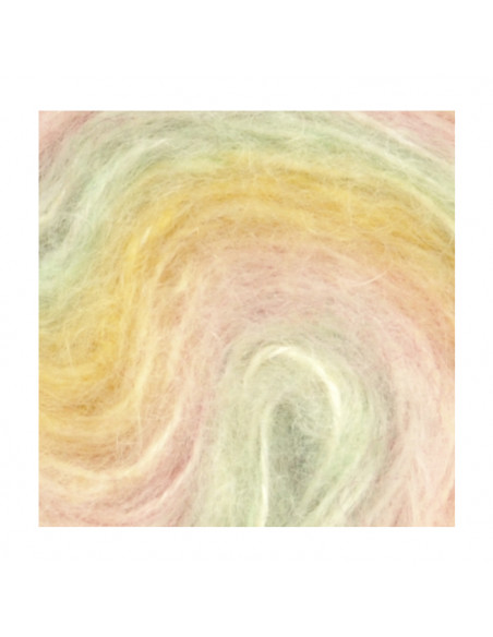 Poppis 3108 Gul/Rosa/Mint melerad