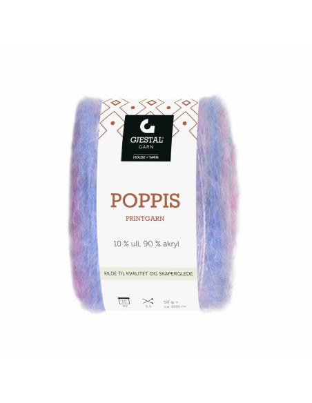 Poppis 3105 Lila/Blå melerad