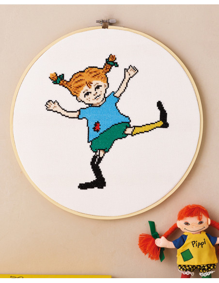 Broderikit Tavla Pippi Långstrump