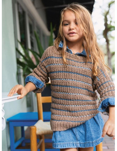 Stickbeskrivning 2405 Sebbe Sweater Junior