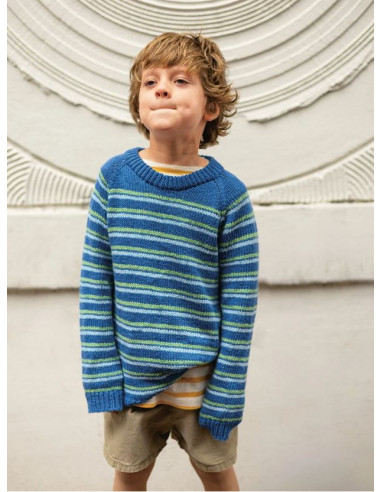 Stickbeskrivning 2405 Collin Sweater Junior