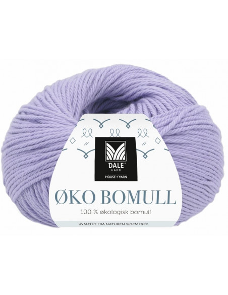 Øko Bomull 311 ljus Lavendel