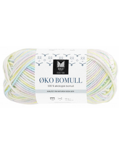 Øko Bomull 319 Pastellmelerad