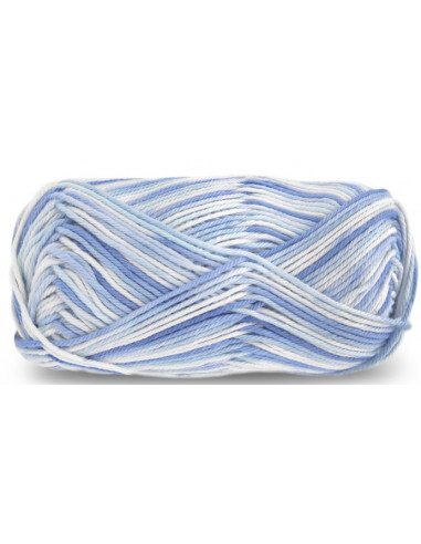 Øko Bomull 320 Blåmelerad