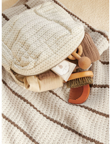 Stickbeskrivning 2406 Pauls Perleribb Filt