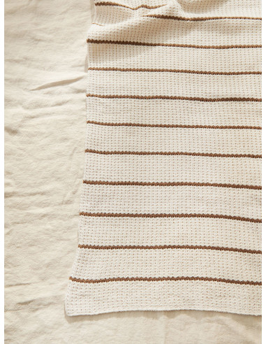 Stickbeskrivning 2406 Pauls Perleribb Filt