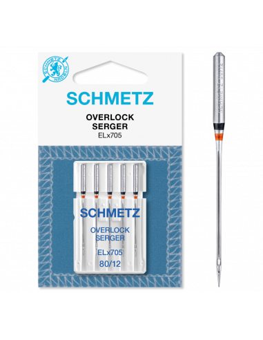 Schmetz overlock ELX705 CF Cromad 80 5-pack