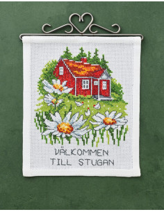 Broderikit "Välkommen till stugan"