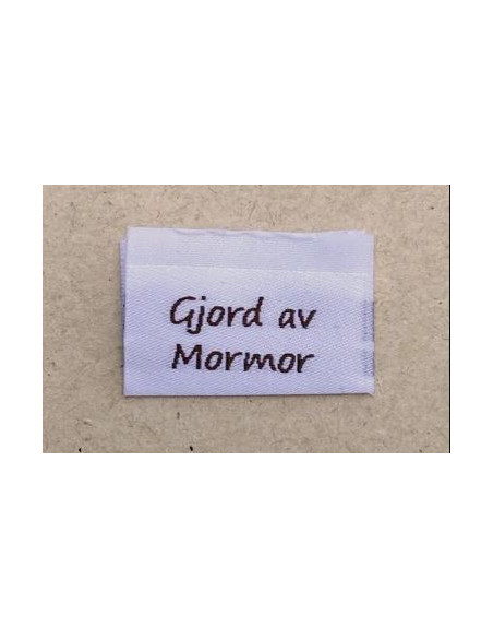 Etikett "Gjord av mormor" 3x2 cm