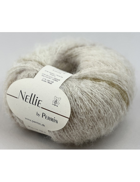 Nellie 02 Naturvit/Grön/Guld