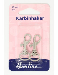 Karbinhake 13mm 2-pack