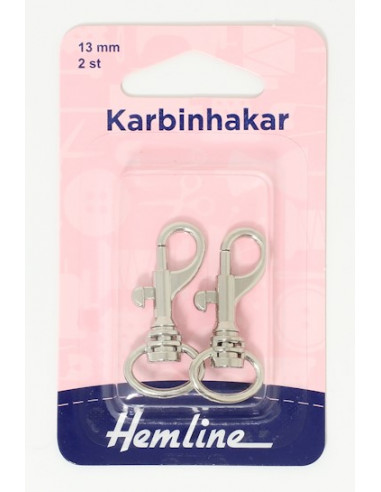 Karbinhake 13mm 2-pack