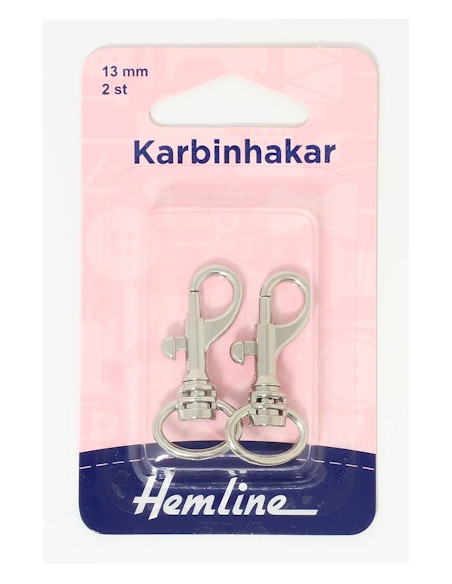 Karbinhake 13mm 2-pack