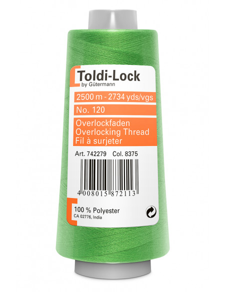 Overlocktråd Gütermann Toldi-Lock Grön