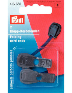 Ändstoppar svart 2-pack