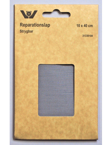 Reparationslapp bomull ljusgrå 10x40cm