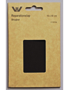 Reparationslapp bomull svart 10x40cm