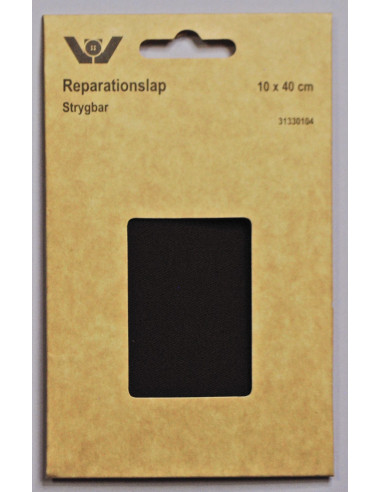 Reparationslapp bomull svart 10x40cm