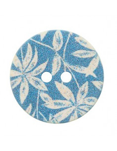 Knapp Springflower 18mm blå