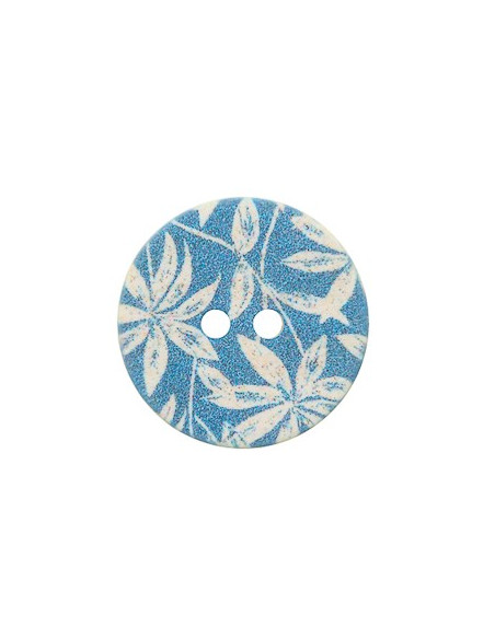 Knapp Springflower 18mm blå