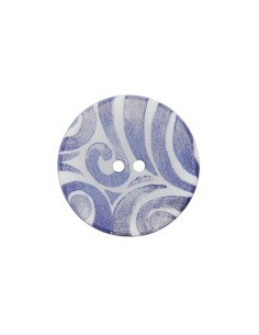 Knapp Curly 20mm Blå