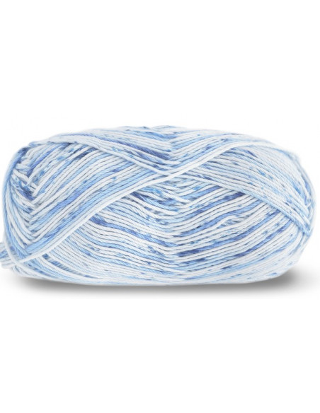 Baby Bomull 522 Blå print