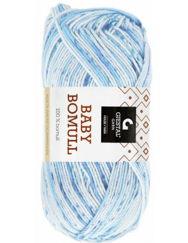 Baby Bomull 522 Blå print