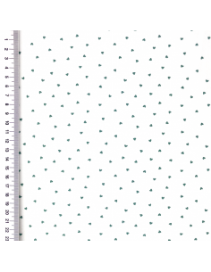 Jersey Mini Hjärtan Grön