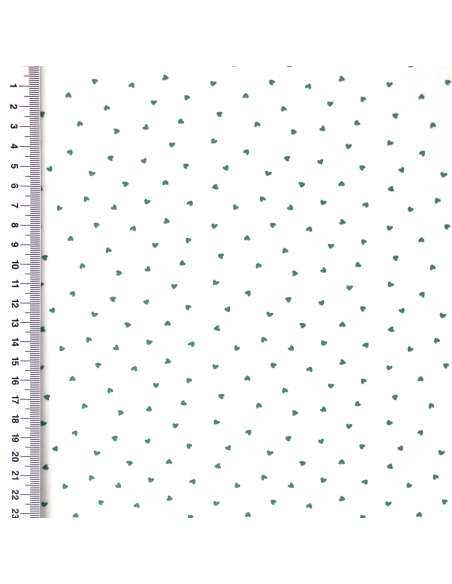 Jersey Mini Hjärtan Grön