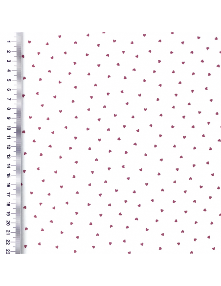 Jersey Mini Hjärtan Rosa