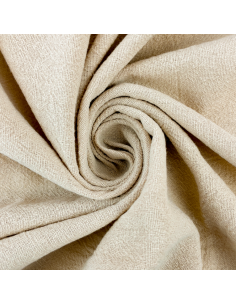 Crepe Sandtvättad Beige 100% Bomull